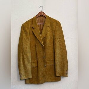 Men's Mustard Tweed Blazer